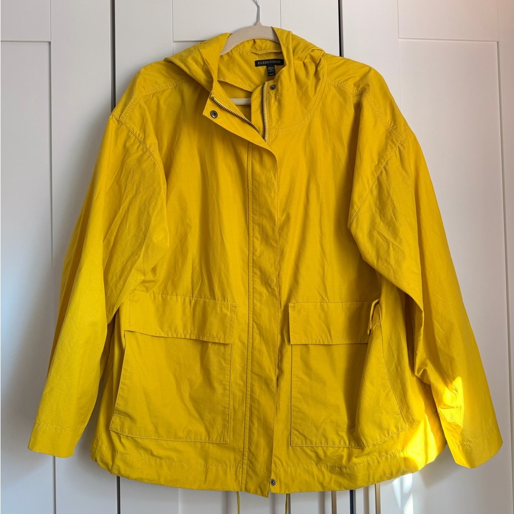 Eileen Fisher Boxy Rain Coat